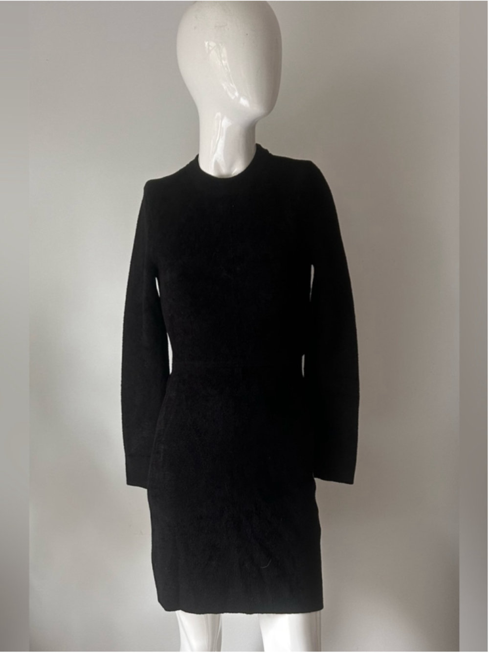Sandro Black Long-Sleeve Cutout Back Mini Dress - Picture 6 of 10
